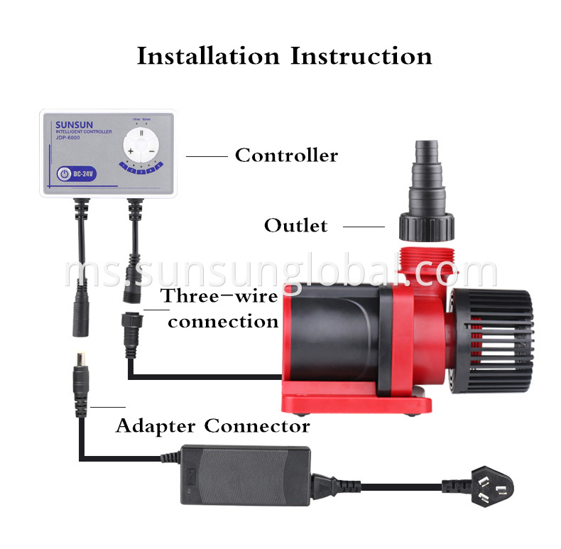 Sunsun China 24 Volt Tekanan Tinggi Automatik Perlombongan Elektrik Sumberisible DC Pam Air